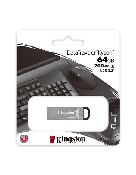 Flash Drive USB Kingston DataTraveler Kyson 64GB/ 200 MB/s