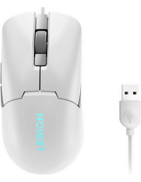 Игровая мышь Lenovo Legion M300s RGB / USB/ 8000dpi/ Glacier White