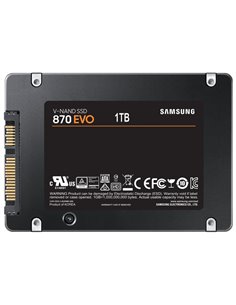 2.5” SSD 1.0TB Samsung SSD 870 EVO, SATAIII, Sequential Reads: 560 MB/s, Sequential Writes: 530 MB/s, Max Random 4k: Read: 9... 2