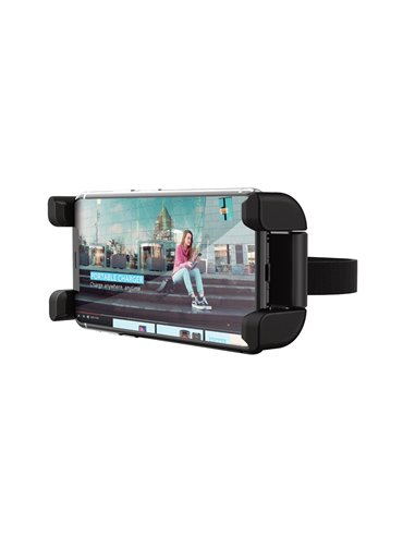 Car Holder Trust Rheno, Universal car holder for phones and tablets to attach to your headrest, Adjustable fixing clamp firm...