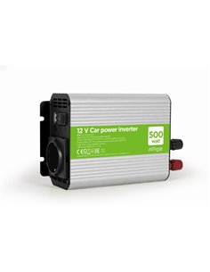 EnerGenie EG-PWC500-01, 12 V Car power inverter, 500 W, with USB port / 5V-1A, Input: 10-16 VDC (accumulator directly) - Outp...