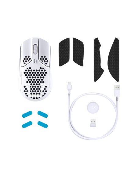 Mouse Gaming Wireless HYPERX Pulsefire Haste, White [4P5D8AA]