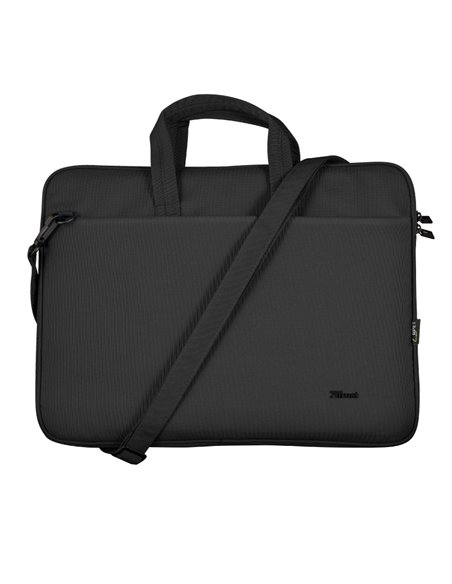 Trust NB bag 16” Bologna, Eco-friendly Slim laptop bag for 16” laptops, (410 x 290mm), Black Trust NB bag 16” Bologna, Eco-friendly Slim laptop bag for 16” laptops, (410 x 290mm), Black