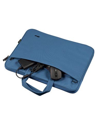 Trust NB bag 16” Bologna, Eco-friendly Slim laptop bag for 16” laptops, (410 x 290mm), Blue