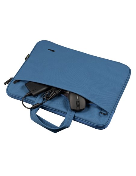 Trust NB bag 16” Bologna, Eco-friendly Slim laptop bag for 16” laptops, (410 x 290mm), Blue