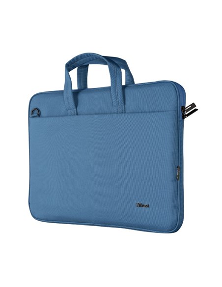 Trust NB bag 16” Bologna, Eco-friendly Slim laptop bag for 16” laptops, (410 x 290mm), Blue
