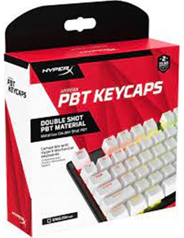 HYPERX Keycaps Full key Set , White, RU [519T5AAACB]