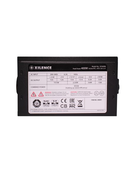 Блок питания 400W XILENCE ”Performance C” Series, XP400R6 (XN041)