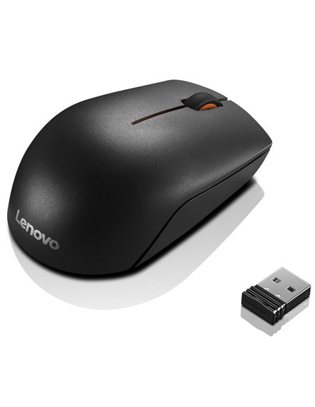 Mouse Wireless Lenovo 300/ Nano Receiver/ 1000dpi/ Optical/ Black