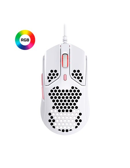 Mouse Gaming HYPERX Pulsefire Haste, White/Pink [4P5E4AA]