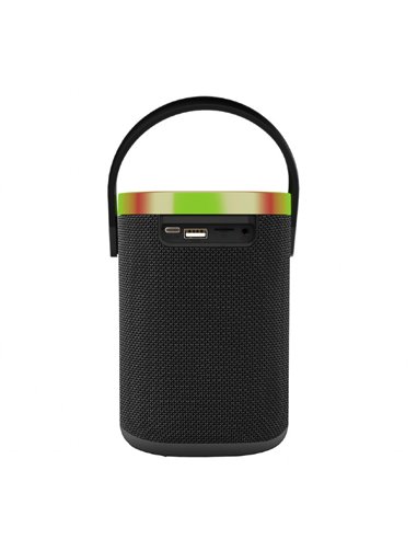 Boxa portabila Gembird SPK-BT-LED-06/ 10W / Bluetooth / microSD / USB / 1800 mAh