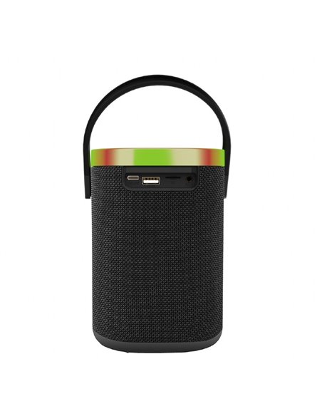 Boxa portabila Gembird SPK-BT-LED-06/ 10W / Bluetooth / microSD / USB / 1800 mAh