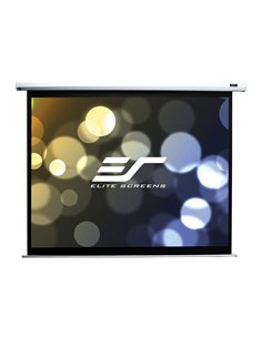 Elite Screens 84” (16:9) 186 x 105 cm, Electric Projection Screen, Spectrum Series with IR/Low Voltage 3-way wall box, White
