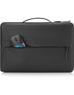 15.6” Geanta laptop HP 15 Sleeve / Water Resistance Padded Protection and Quick Access Pocket / Black