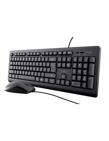 Tastatura cu mouse Trust Primo, USB, Black