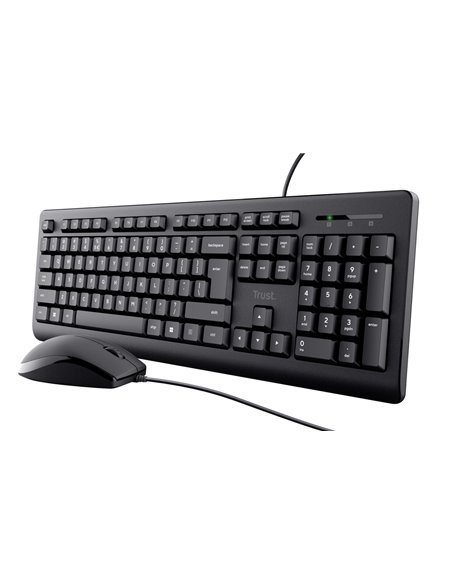 Tastatura cu mouse Trust Primo, USB, Black