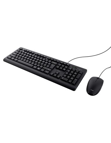 Tastatura cu mouse Trust Primo, USB, Black