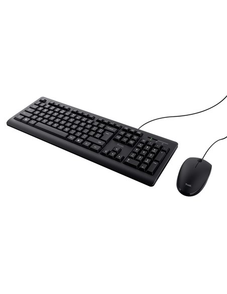 Tastatura cu mouse Trust Primo, USB, Black
