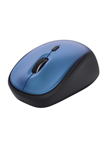 Wireless Silent Mouse Trust Yvi + Eco / 8m 2.4GHz Micro receiver / 1600dpi / Blue