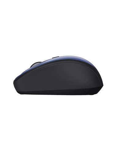 Wireless Silent Mouse Trust Yvi + Eco / 8m 2.4GHz Micro receiver / 1600dpi / Blue