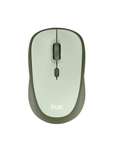 Wireless Silent Mouse Trust Yvi + Eco / 8m 2.4GHz Micro receiver / 1600dpi / Green