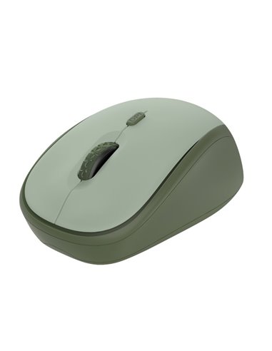 Wireless Silent Mouse Trust Yvi + Eco / 8m 2.4GHz Micro receiver / 1600dpi / Green