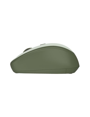Wireless Silent Mouse Trust Yvi + Eco / 8m 2.4GHz Micro receiver / 1600dpi / Green