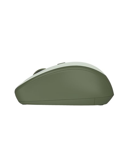 Wireless Silent Mouse Trust Yvi + Eco / 8m 2.4GHz Micro receiver / 1600dpi / Green