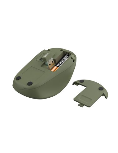Мышь Беспроводная Trust Yvi + Eco / 8m 2.4GHz Micro receiver / 1600dpi / Green