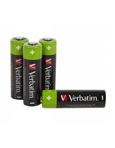 Verbatim Rechargeable Battery AA / HR6 2500 mAh, 4 Pack