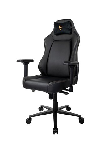 Fotoliu Gaming AROZZI Primo PRIMO-PU-GD/ 135-145kg / 165-190cm / Black/Gold