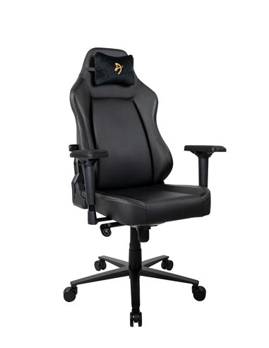 Fotoliu Gaming AROZZI Primo PRIMO-PU-GD/ 135-145kg / 165-190cm / Black/Gold