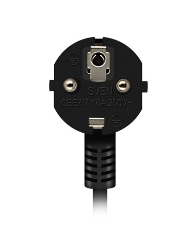 Surge Protector SVEN Optima / 6 Sockets with children protection / 3m / Wall mountable / Black