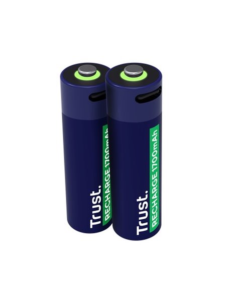 Trust Аккумуляторная батарея USB-C AA/ 1700 mAh/ up to 800 charge cycles/ 2 Pack