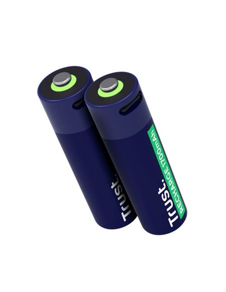 Trust Аккумуляторная батарея USB-C AA/ 1700 mAh/ up to 800 charge cycles/ 2 Pack