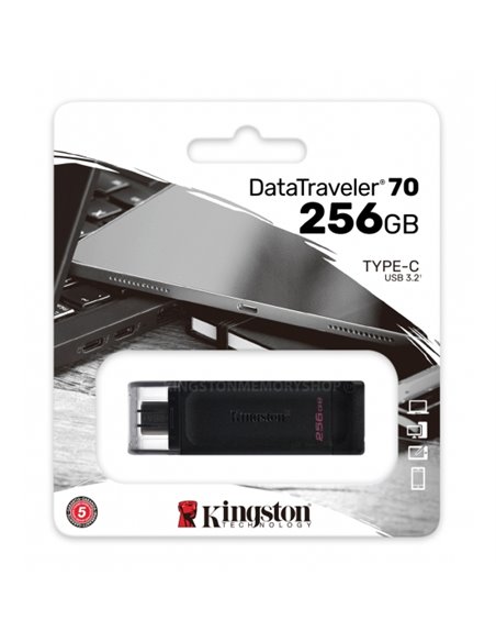 Флеш-накопитель USB Kingston DataTraveler 70 / USB-С3.2 / 256ГБ