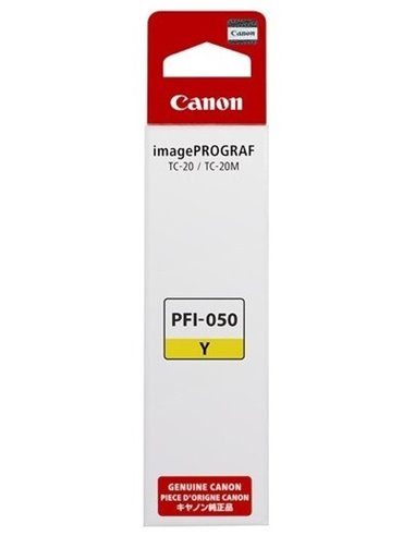 Ink Bottle Canon PFI-050Y, Yellow (5701C001), 70ml for Canon TC-20/20M