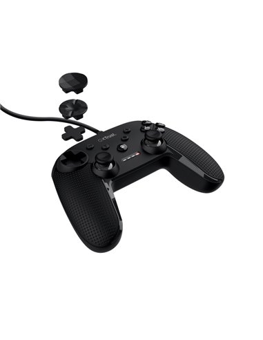 Trust GXT 541 MUTA PC CONTROLLER with pressure-sensitive triggers and extra-long cable, USB, black