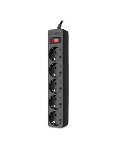 Фильтр сетевой SVEN SF-05E / 5 Sockets / 1m / children protection / Black