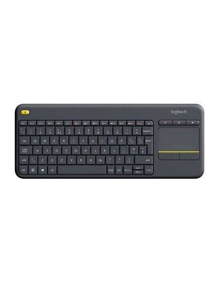 Tastatura tactila Wireless Logitech K400 Plus, Black