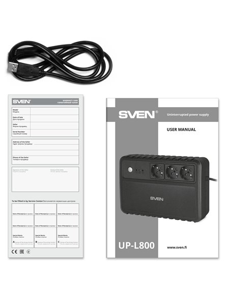 UPS SVEN UP-L800 / AVR / 800VA /400W UPS SVEN UP-L800 / AVR / 800VA /400W