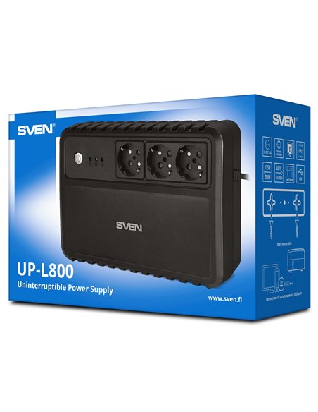 ИБП SVEN UP-L800 / AVR / 800VA /400W