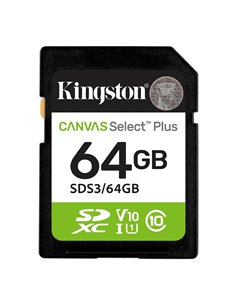Карта памяти SD 64GB Kingston Canvas Select Plus, 150MB/s 2