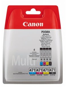 Ink Cartridge Canon CLI-471Bk/C/M/Y, set of cartridges for MG5740,6840,7740
