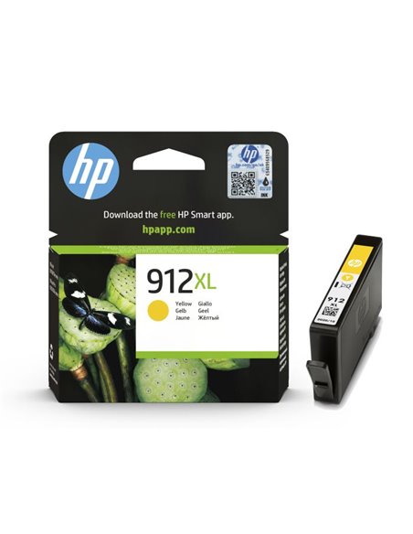 912XL (3YL83AE) Yellow Ink Cartridge; (for HP OfficeJet Pro 8010 series, 8012 Pro Aio, 8013 Pro Aio, 8014 Pro Aio, 8015 Pro ...