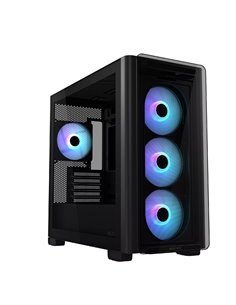 Carcasa ASUS A23 PLUS TG ARGB/ w/oPSU / 4x120mm ARGB fans/ mATX / Black