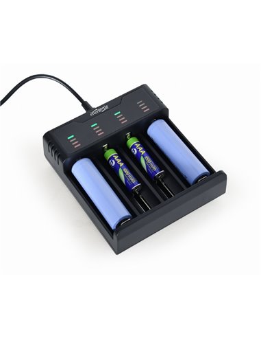 Incarcator rapid de baterii Ni-MH + Li-ion EnerGenie BC-USB-02