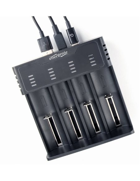 Incarcator rapid de baterii Ni-MH + Li-ion EnerGenie BC-USB-02