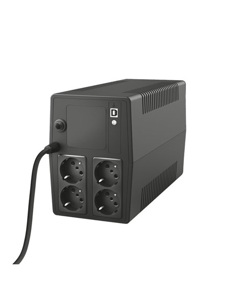 TRUST Back-UPS Paxxon 1000VA/600W, AVR, 4 x CEE 7/7 Schuko (all 4 Battery Backup + Surge Protected), LED indicators, 2 minute...