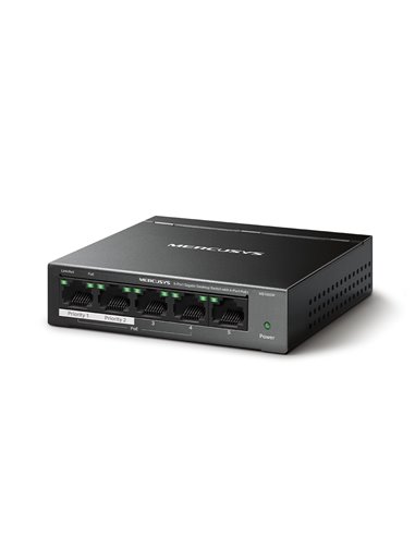 Switch MERCUSYS MS105GP / 5 port / Gigabit / RJ45 / PoE / metal case